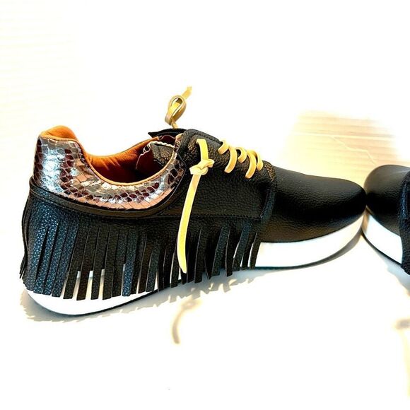 SHUSHOP ‘PEPA’ Black Sneakers 10 *NWT* - Picture 6 of 13